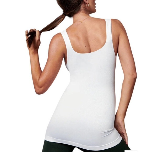BLANQI NEW Maternity Belly Support Tank Top White Size Small High Performance - Picture 3 of 10
